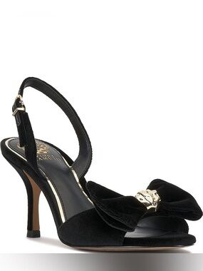 Vince Camuto Women's Paycen High-Heel Bow Dress Sandals- Size 8M